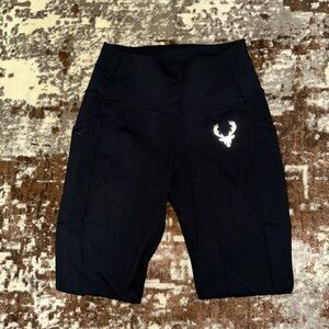 Black Leggings with White Logo